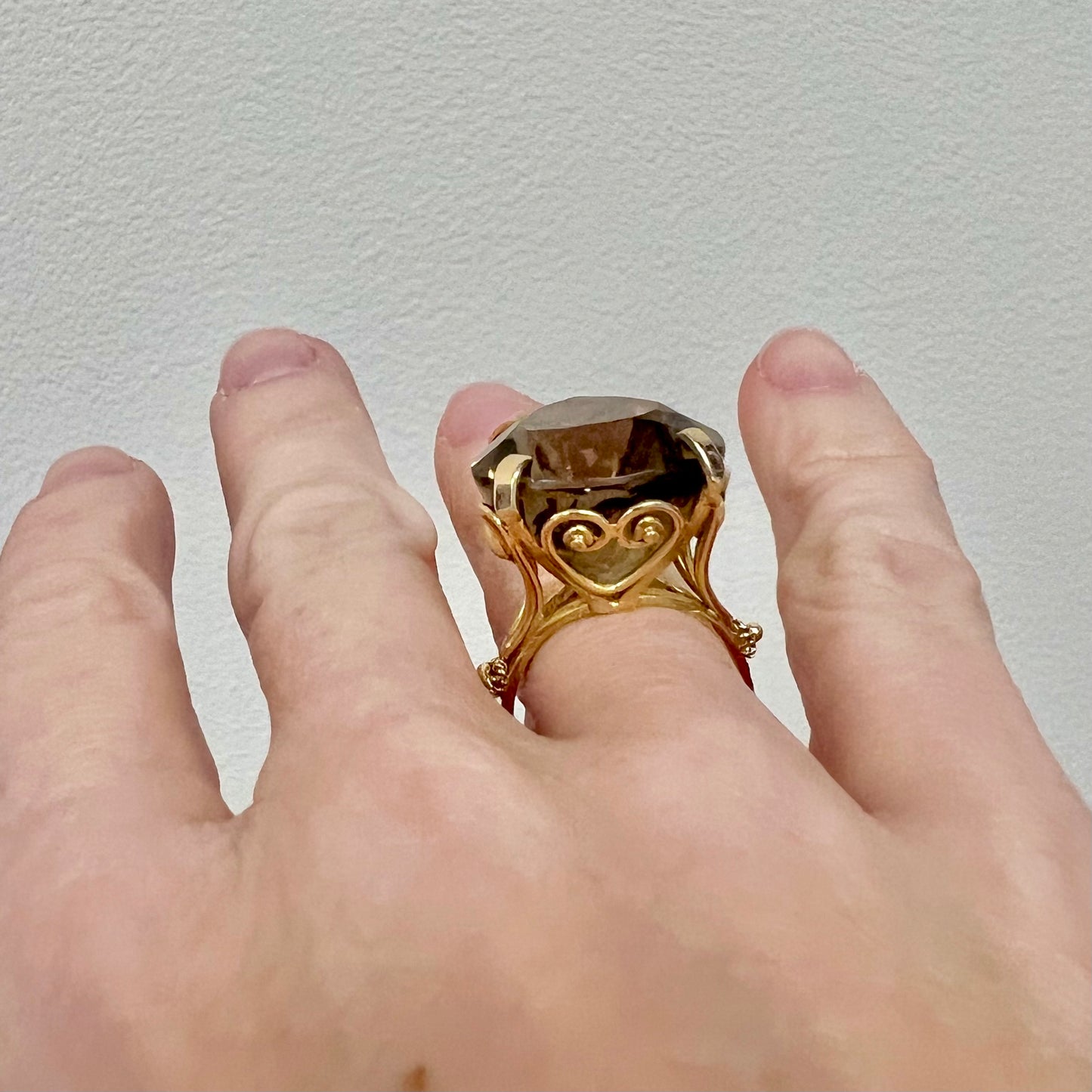 Substantial Smoky Quartz Ring