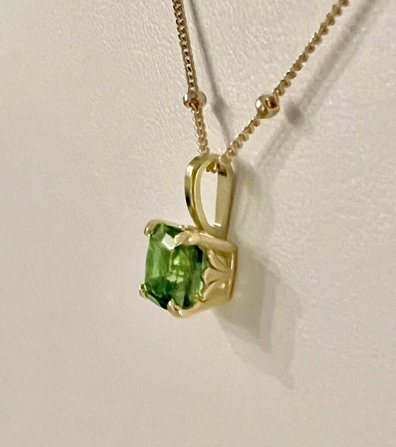 Mint Tourmaline Pendant