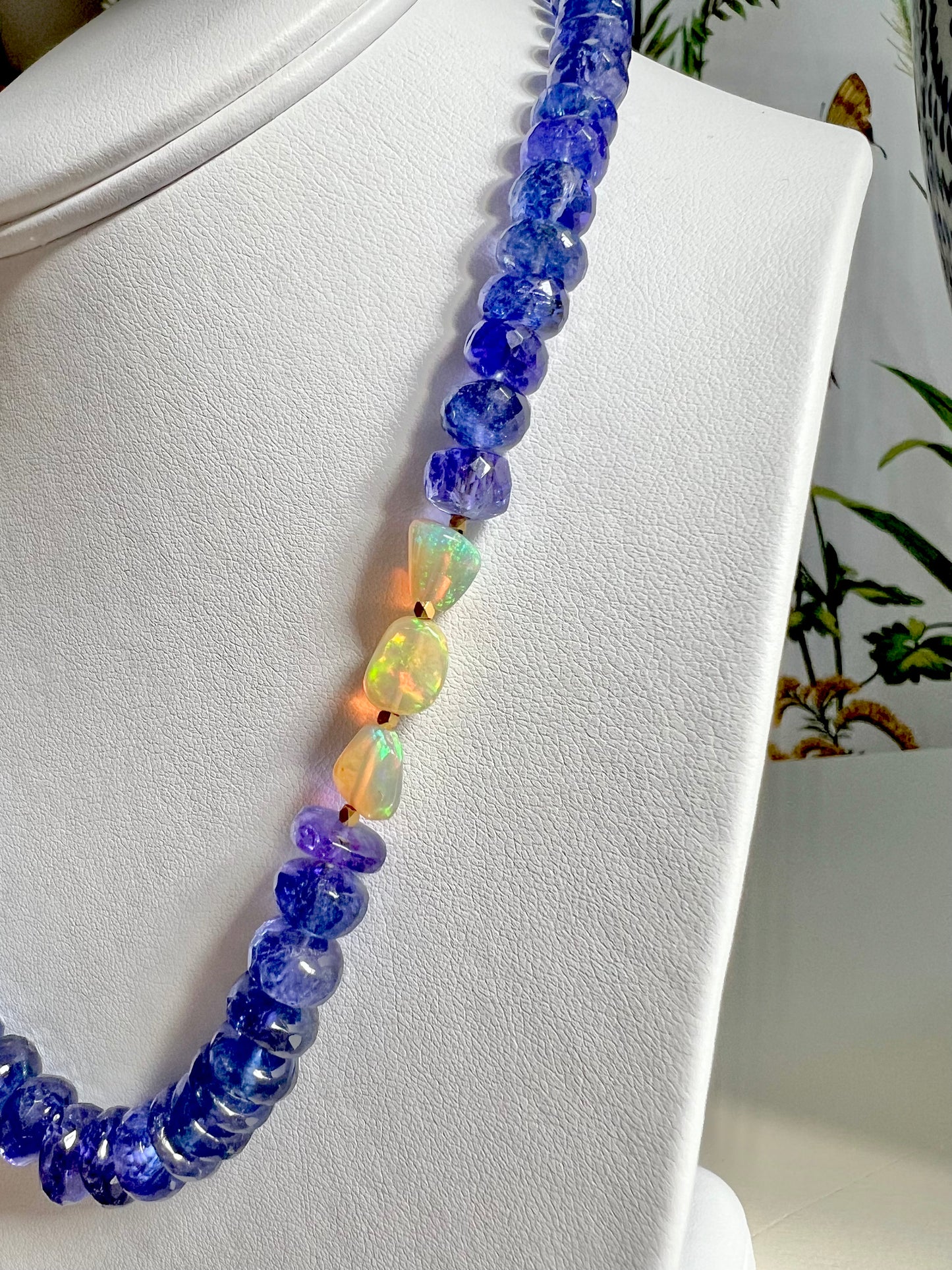 Fine Tanzanite Bead Necklace