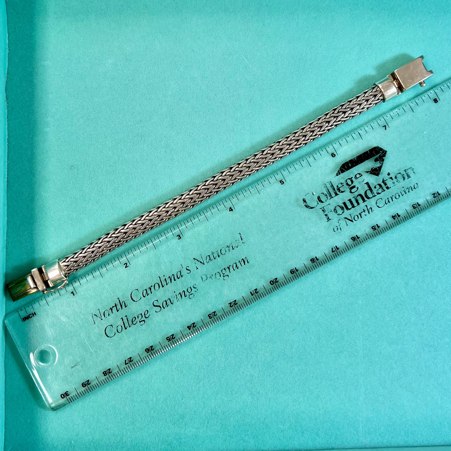 Heavy Weave Silver Bracelet