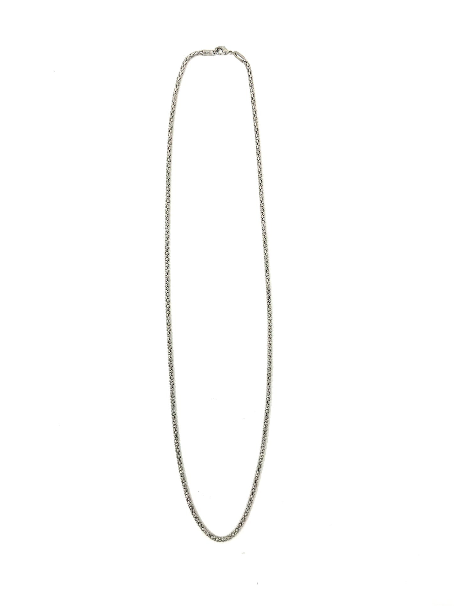Silvertone Popcorn Chain
