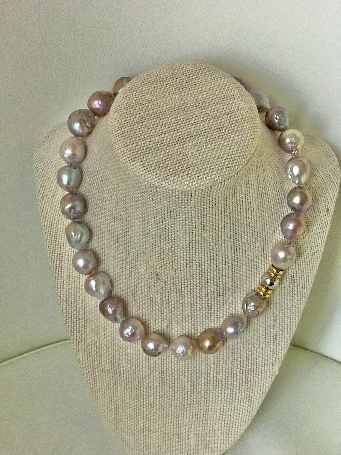Lavender Pearl Necklace