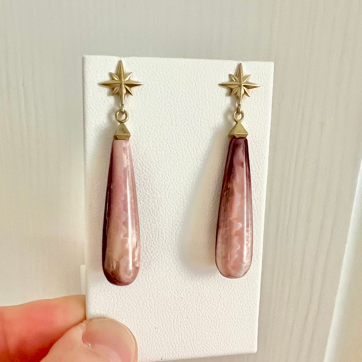 Spiny Oyster Drop Earrings
