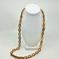 Faux Tortoise Shell Necklace