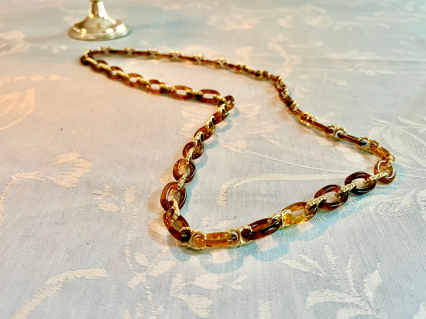 Faux Tortoise Shell Necklace