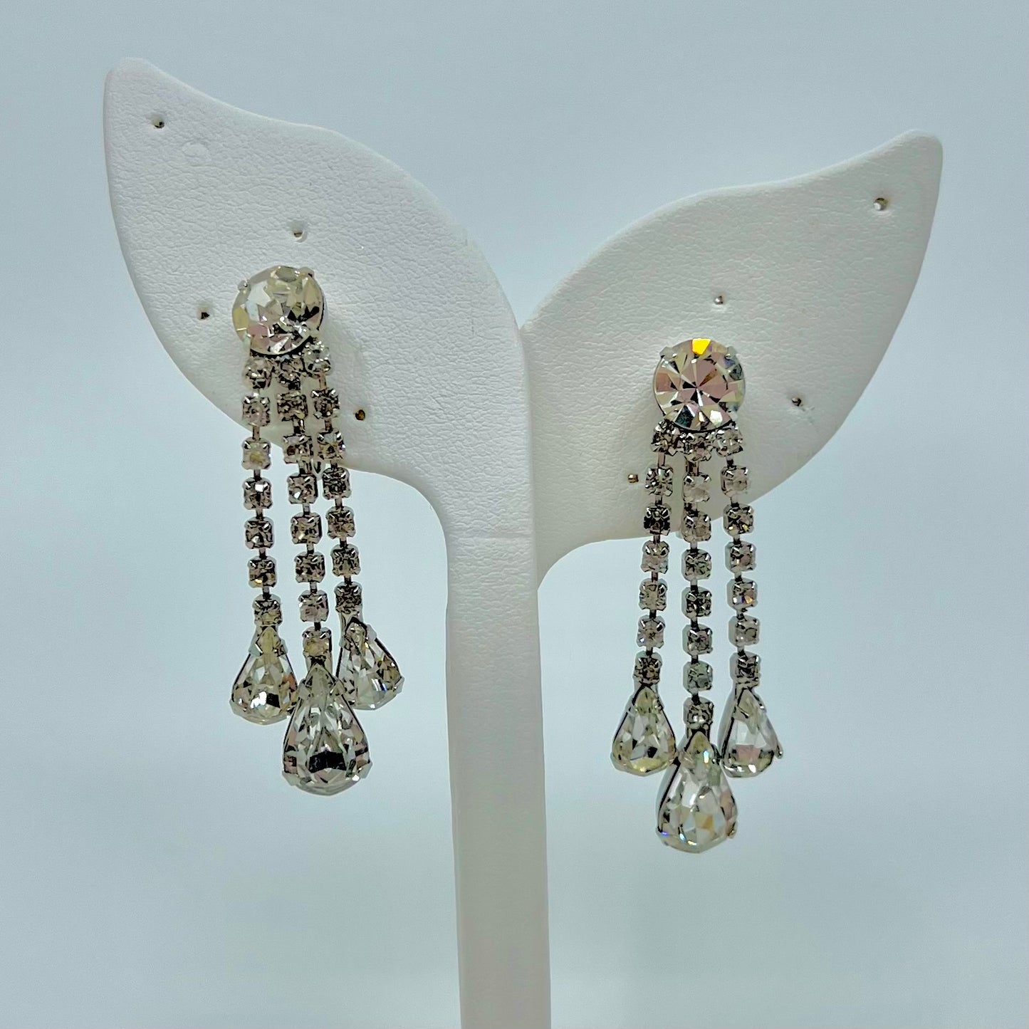 Vintage Rhinestone Drop Earrings