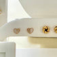 Pink Enamel & Diamond Studs