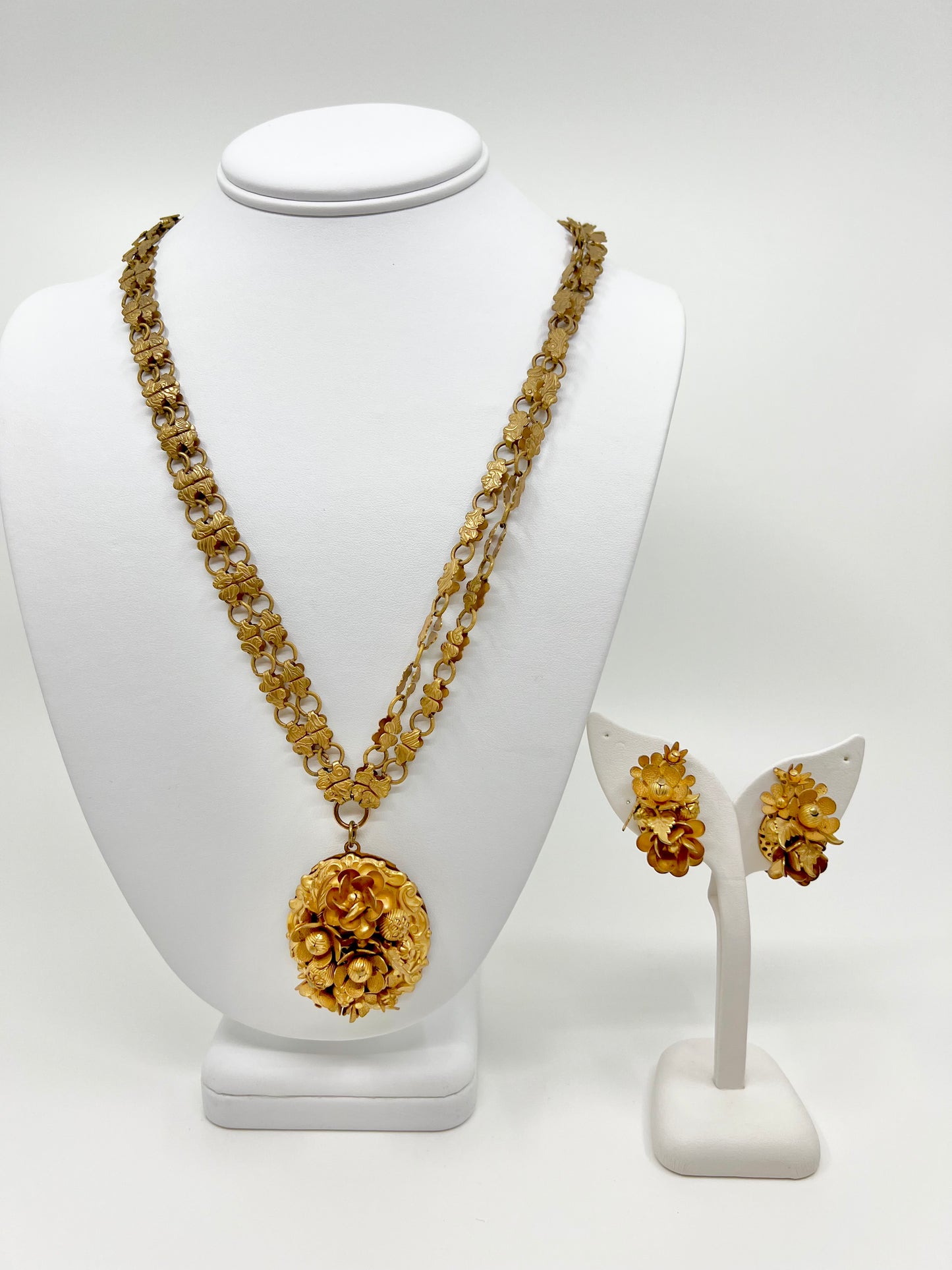 Book Chain Necklace & Earring Set