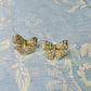 Rhinestone Bow Earrings