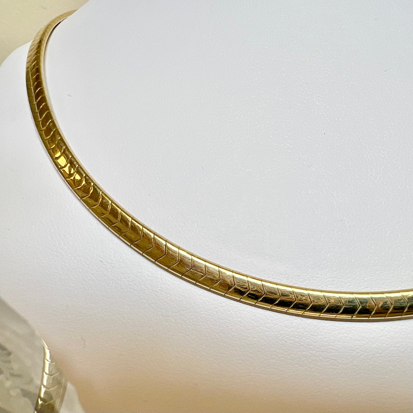 Gold Omega Necklace