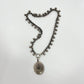 Antique Silver Locket Necklace