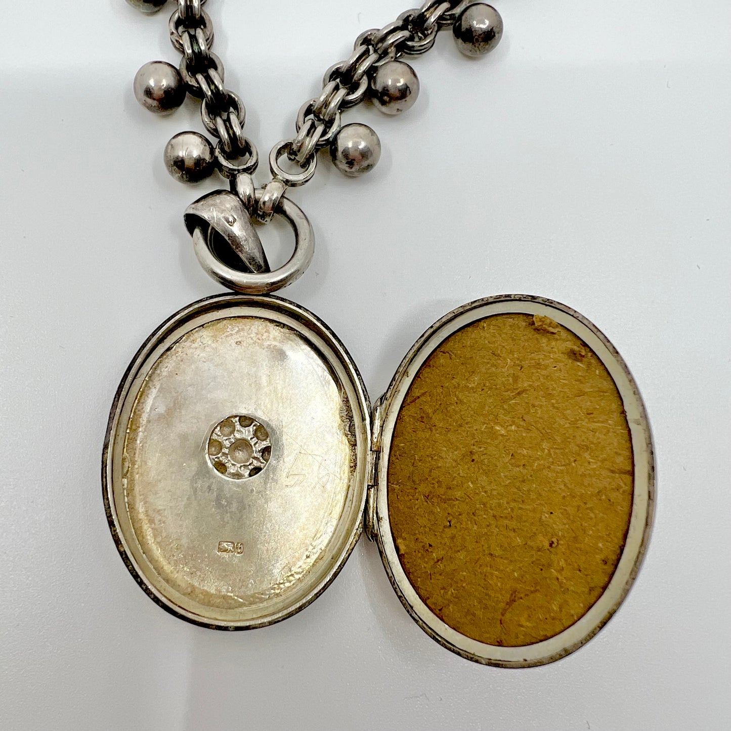 Antique Silver Locket Necklace