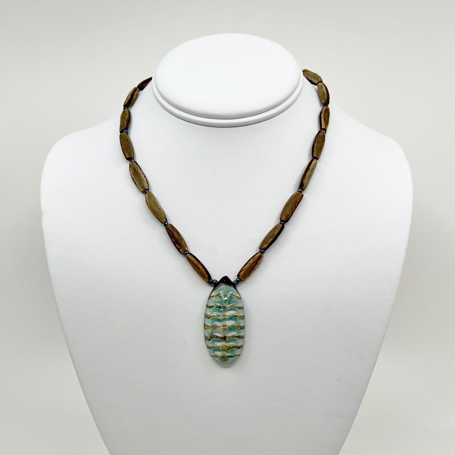 Preserved Chiton and Nut Necklace