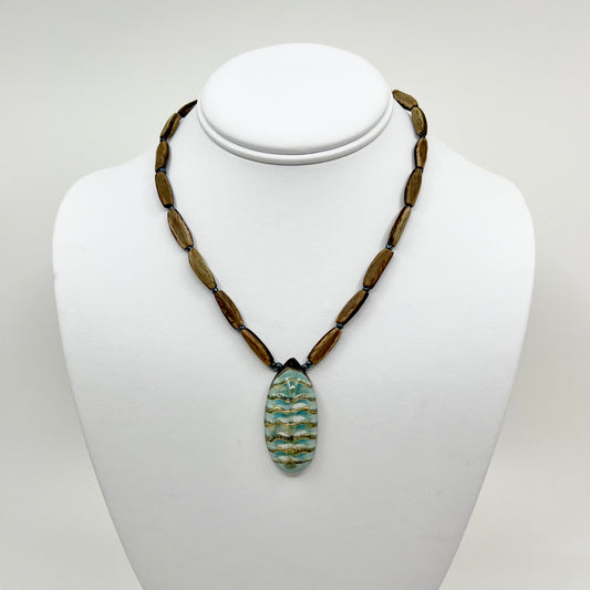 Preserved Chiton and Nut Necklace
