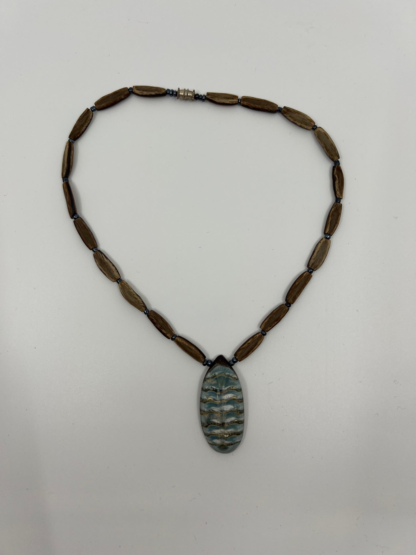 Preserved Chiton and Nut Necklace