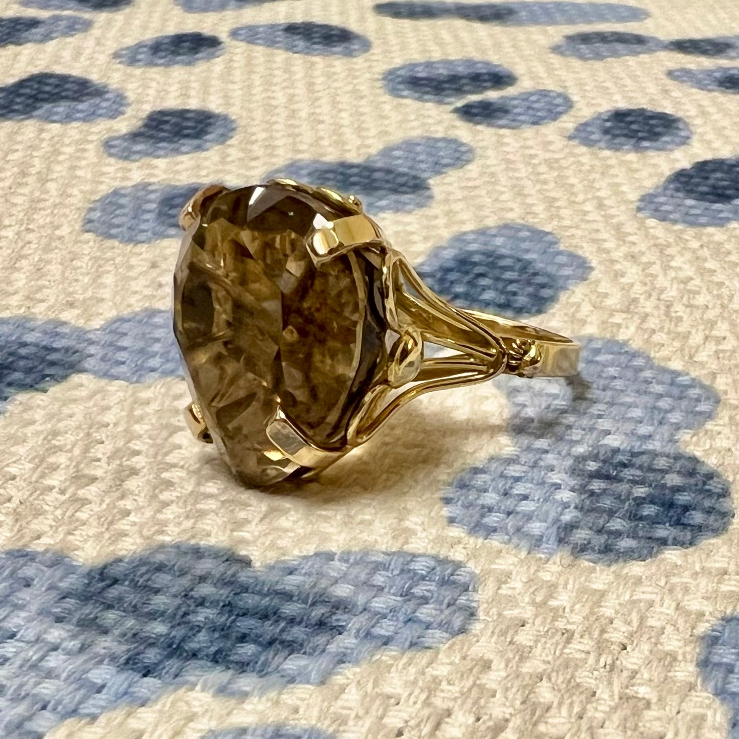 Substantial Smoky Quartz Ring