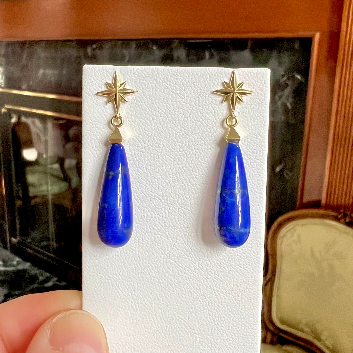Lapis Lazuli Drop Earring