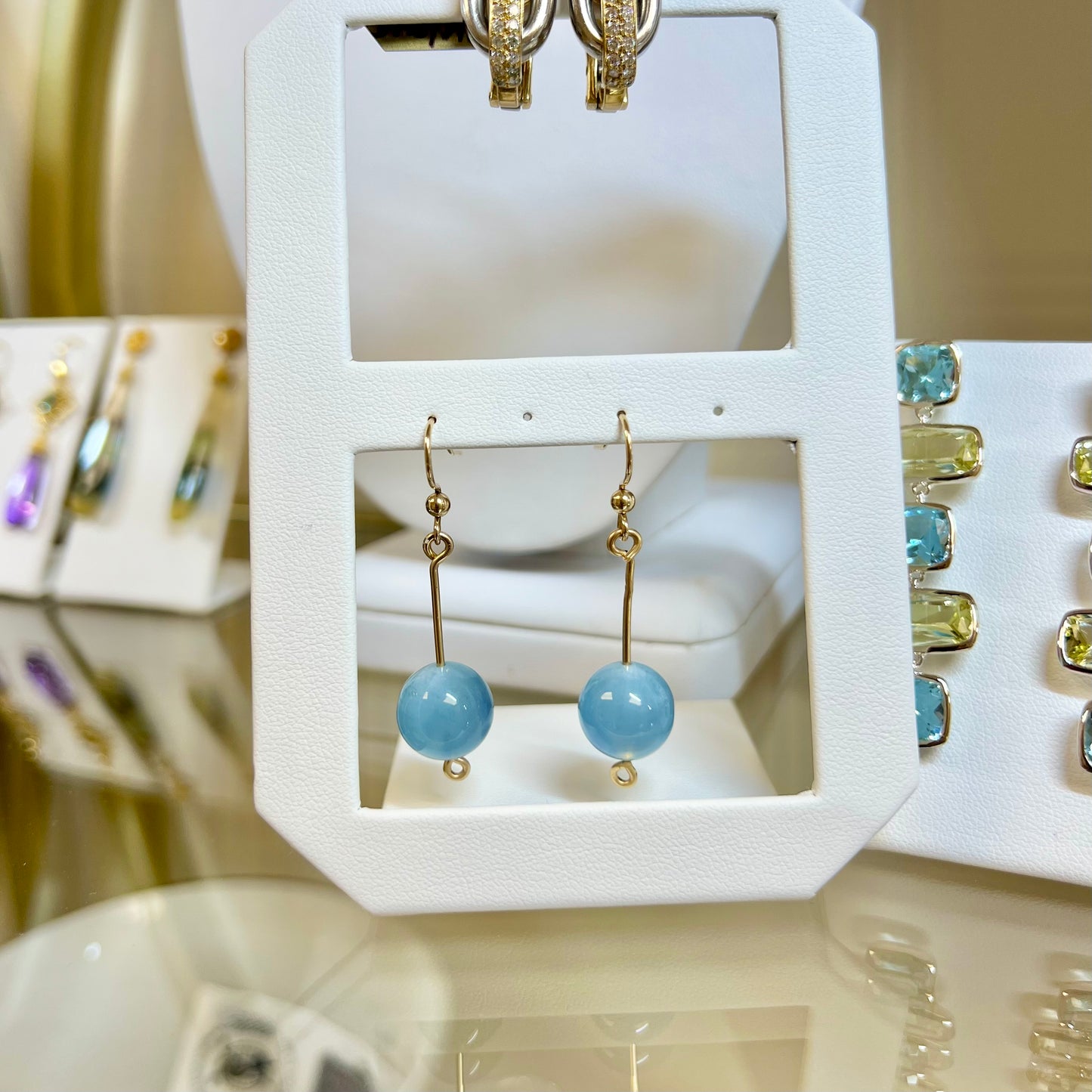 Aquamarine Drop Earrings