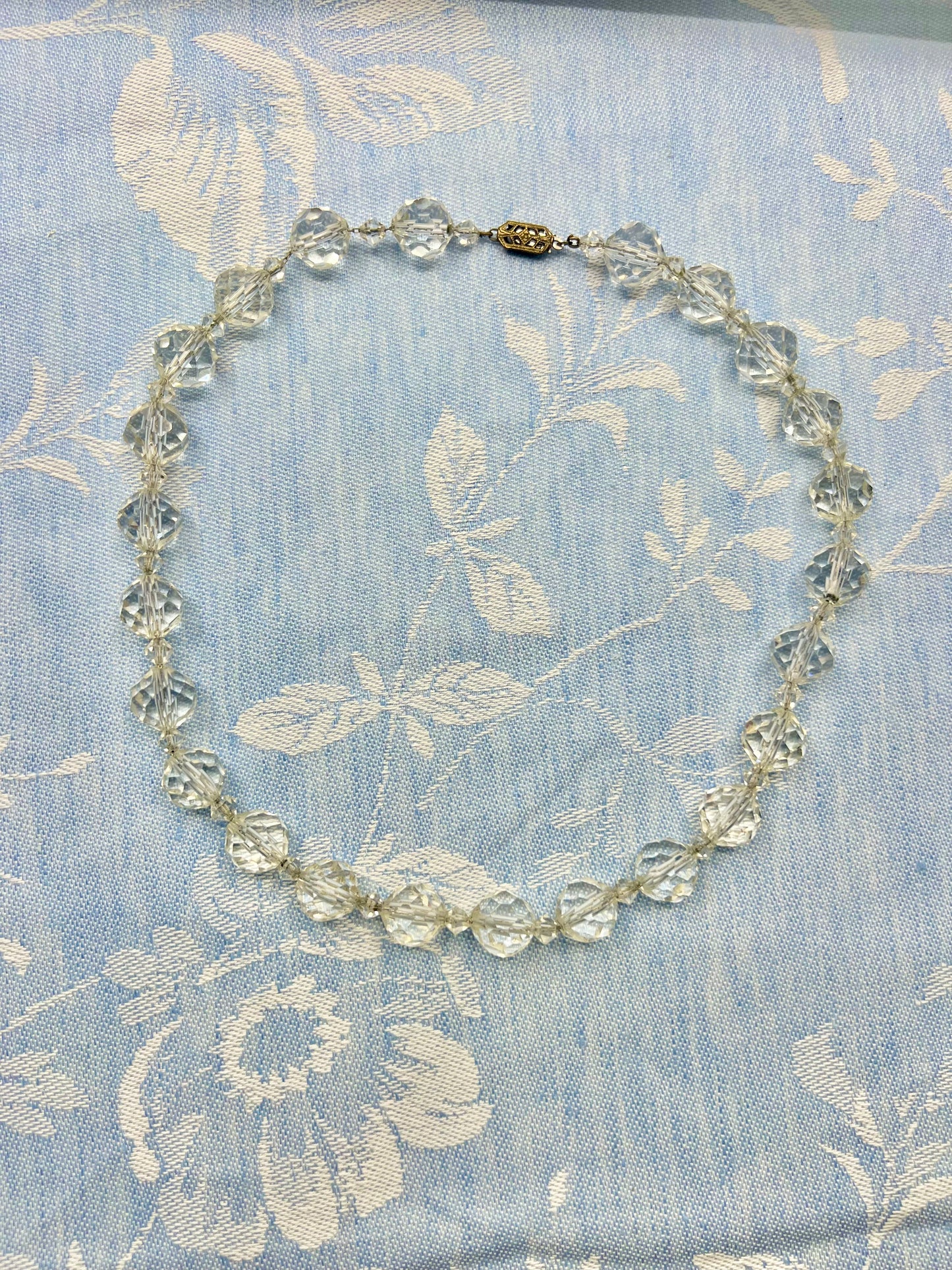 Vintage Crystal Bead Necklace