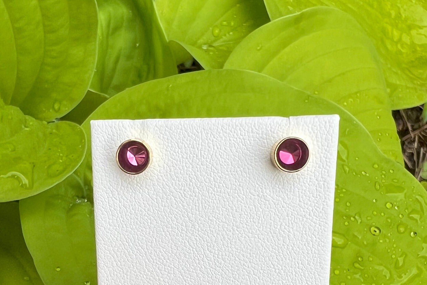Umbalite Garnet Stud Earrings