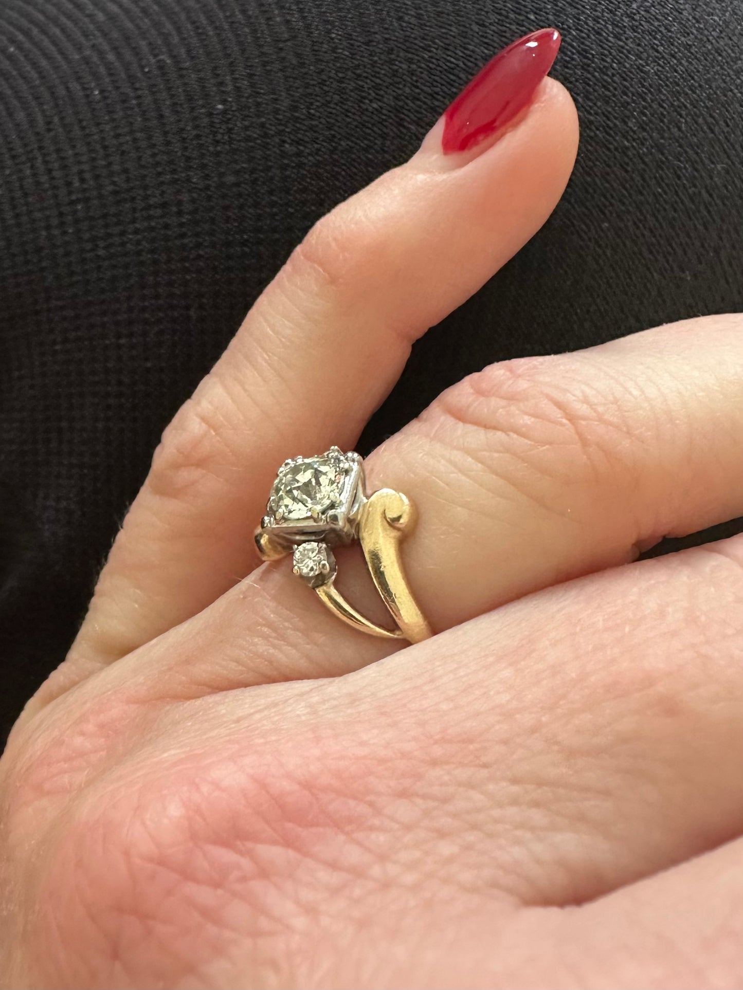 Vintage Jabel Diamond Engagement Ring