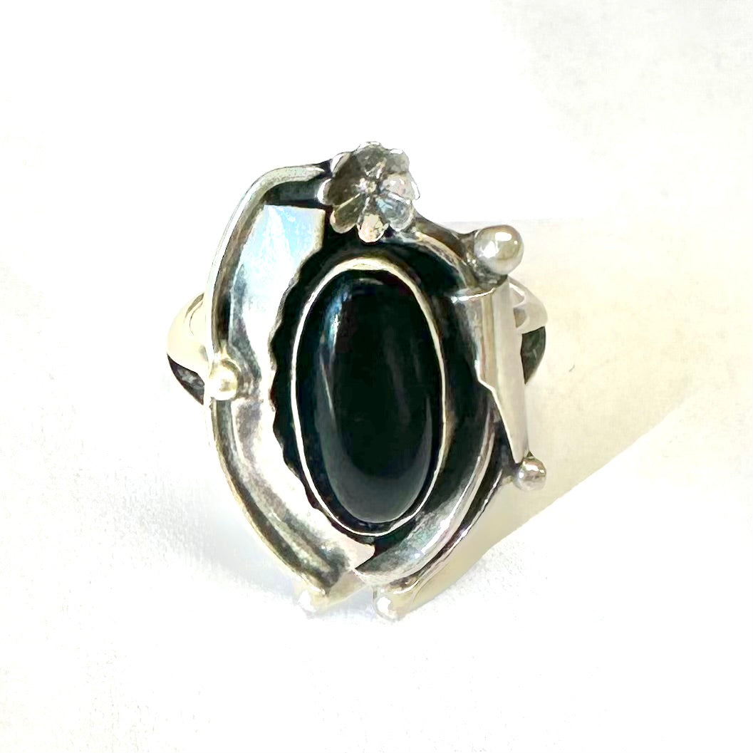 Sterling Silver Onyx Ring