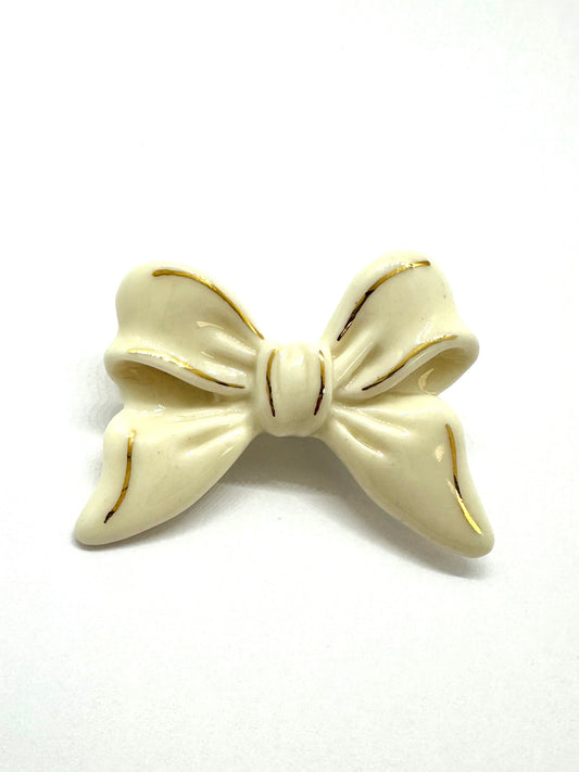 LENOX Porcelain Bow Brooch