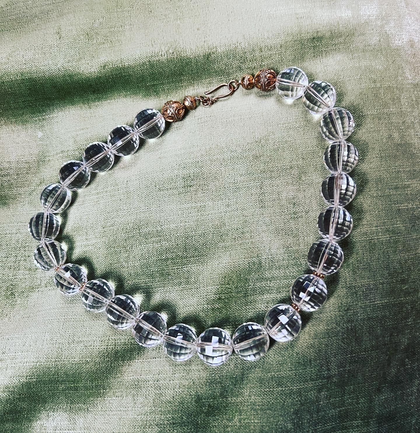 Rock Crystal Bead Necklace