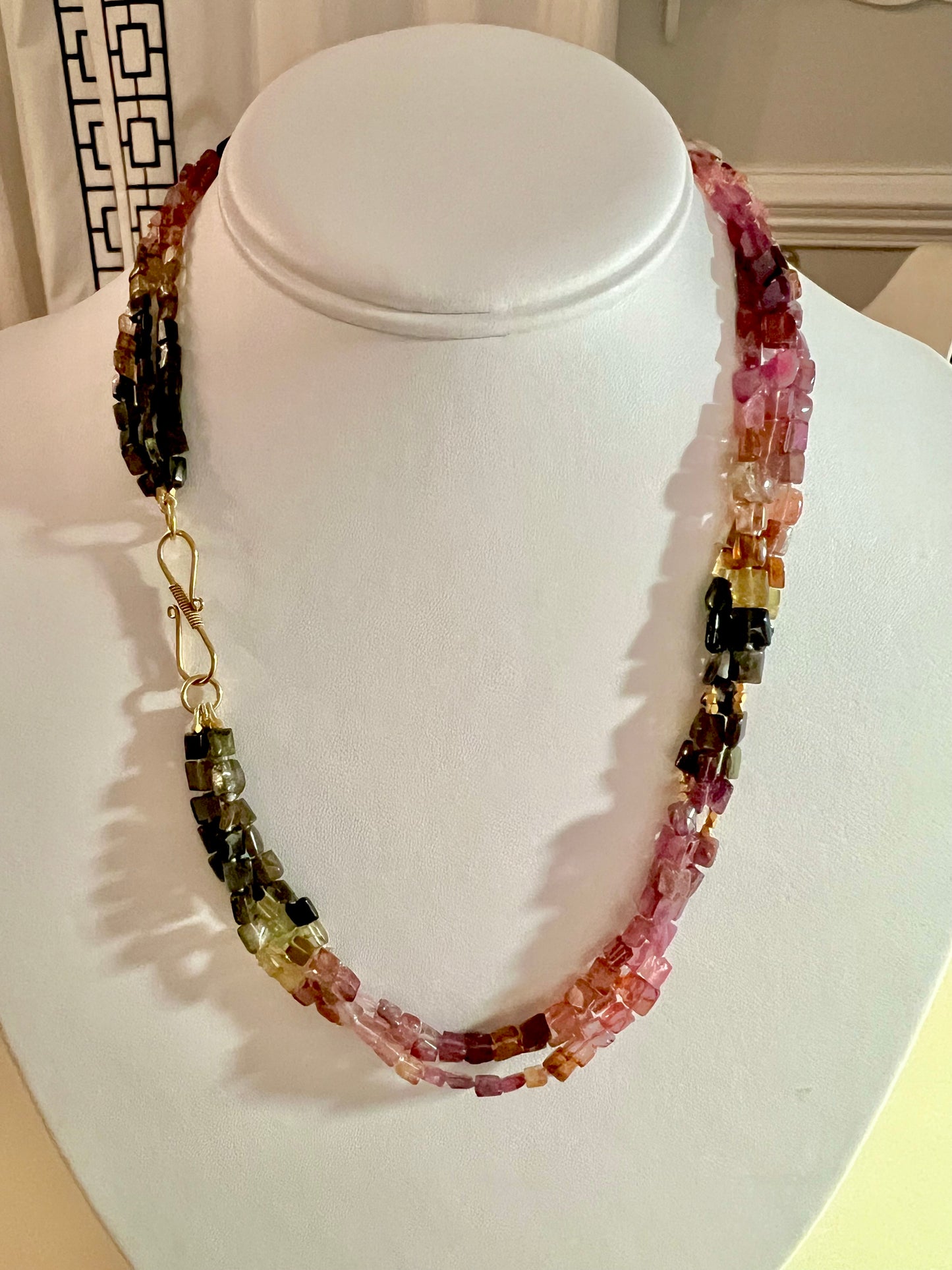 Watermelon Tourmaline Necklace