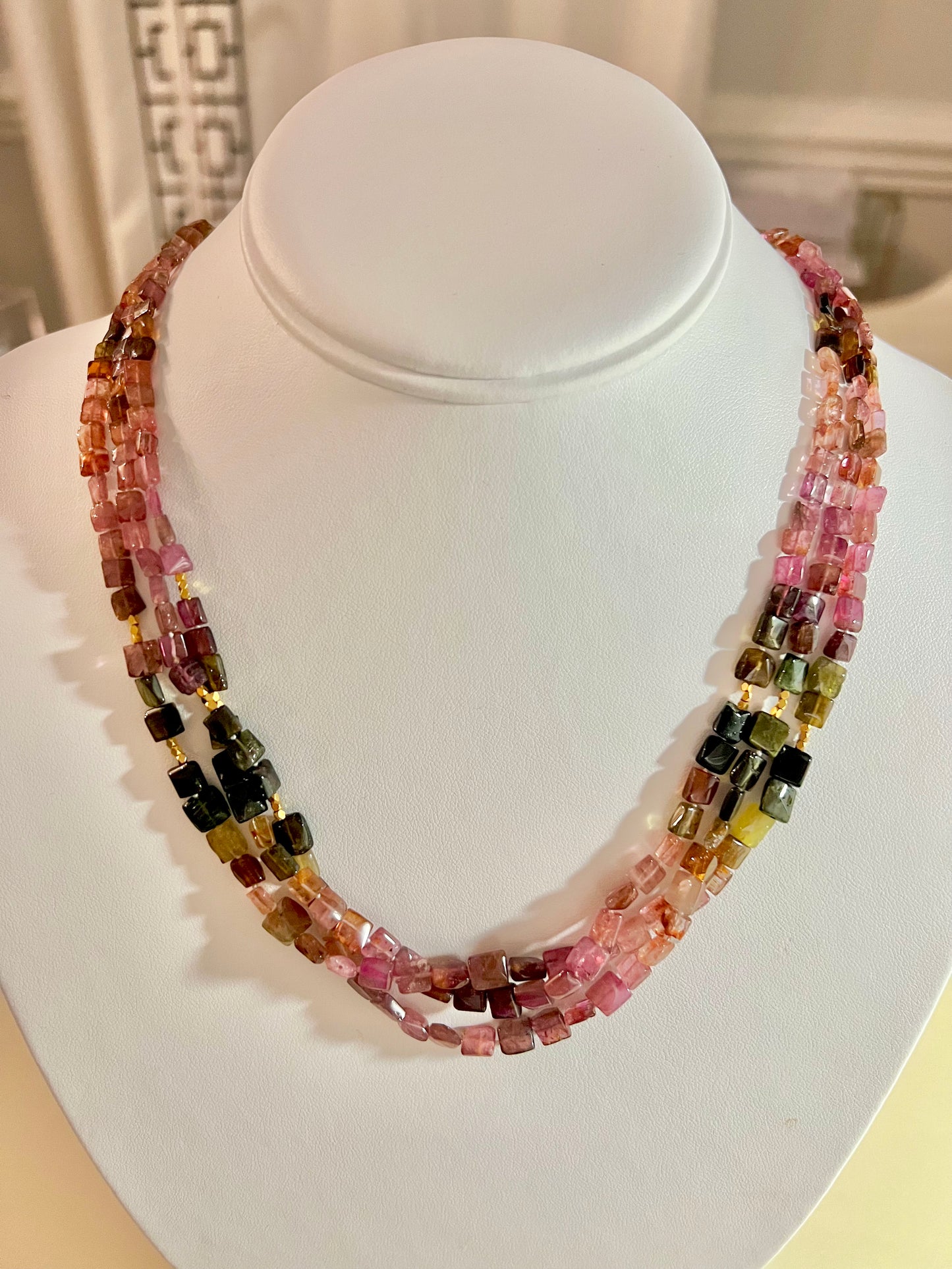 Watermelon Tourmaline Necklace