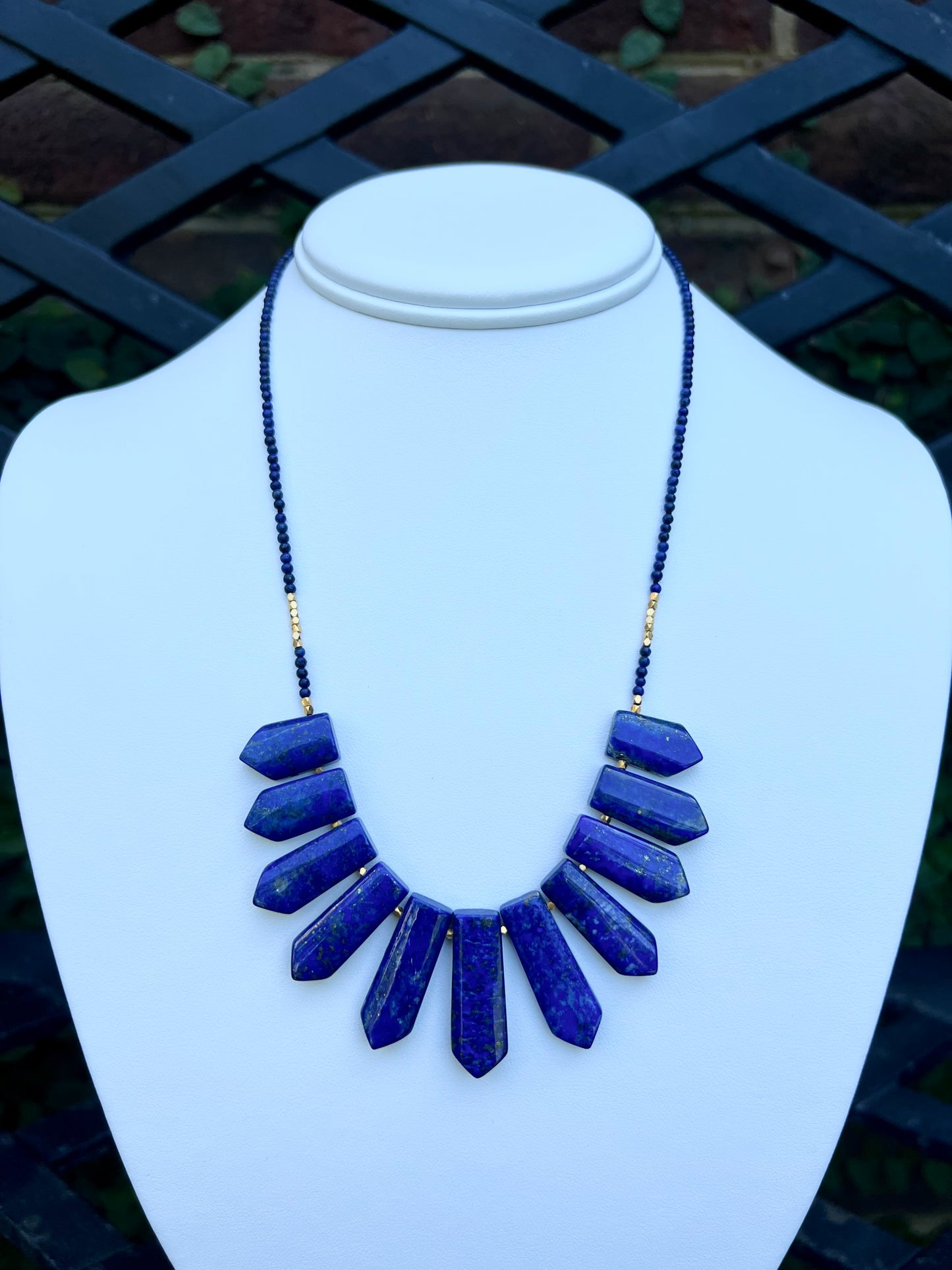 Lapis Lazuli Fringe Necklace