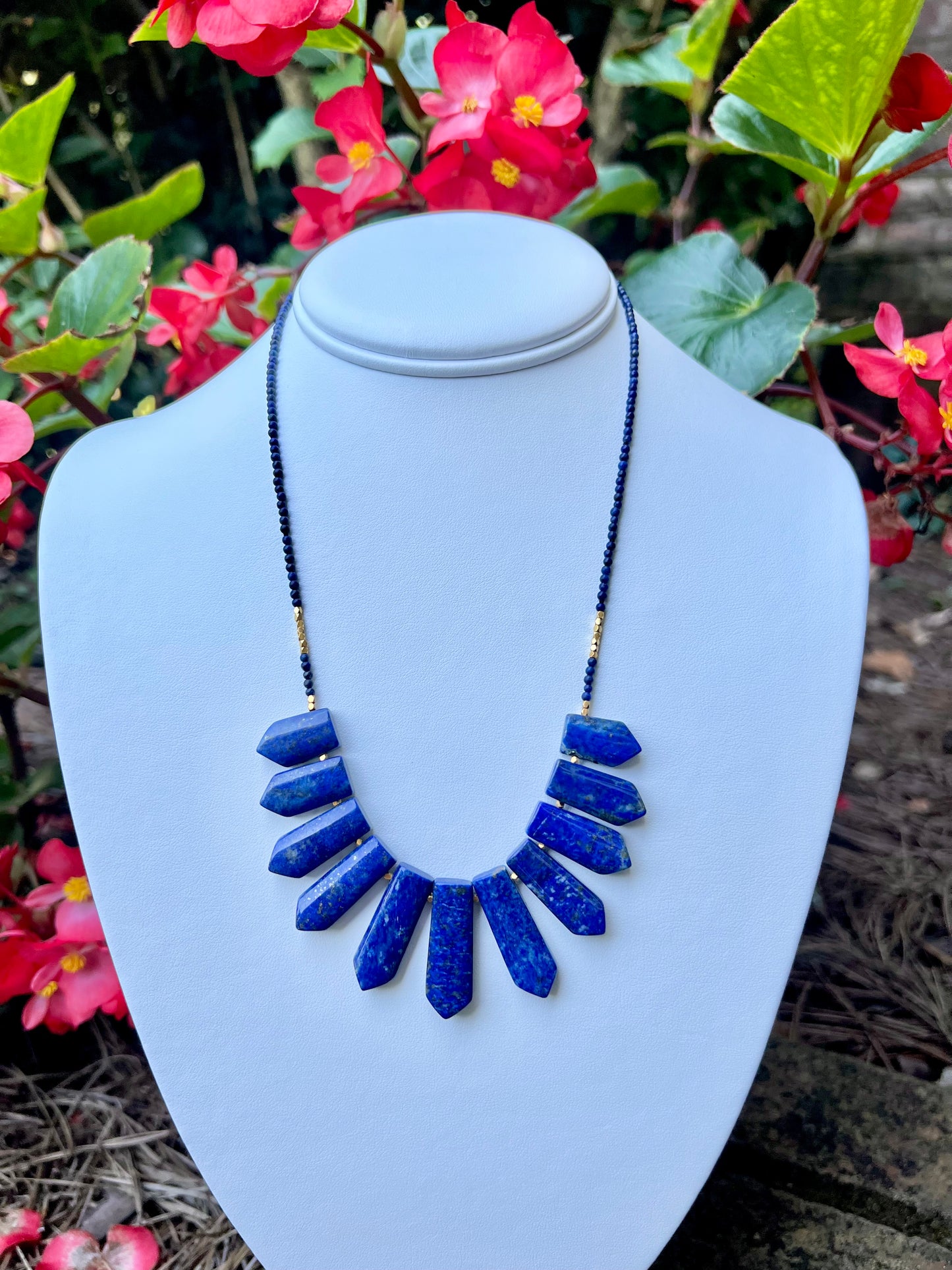 Lapis Lazuli Fringe Necklace