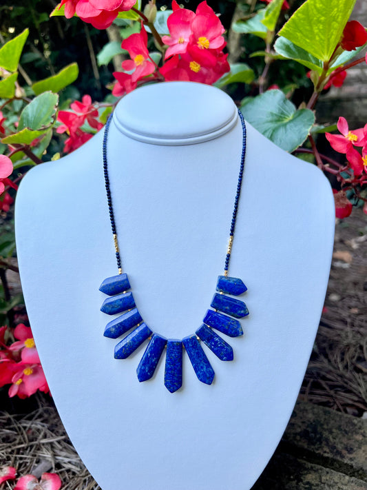 Lapis Lazuli Fringe Necklace