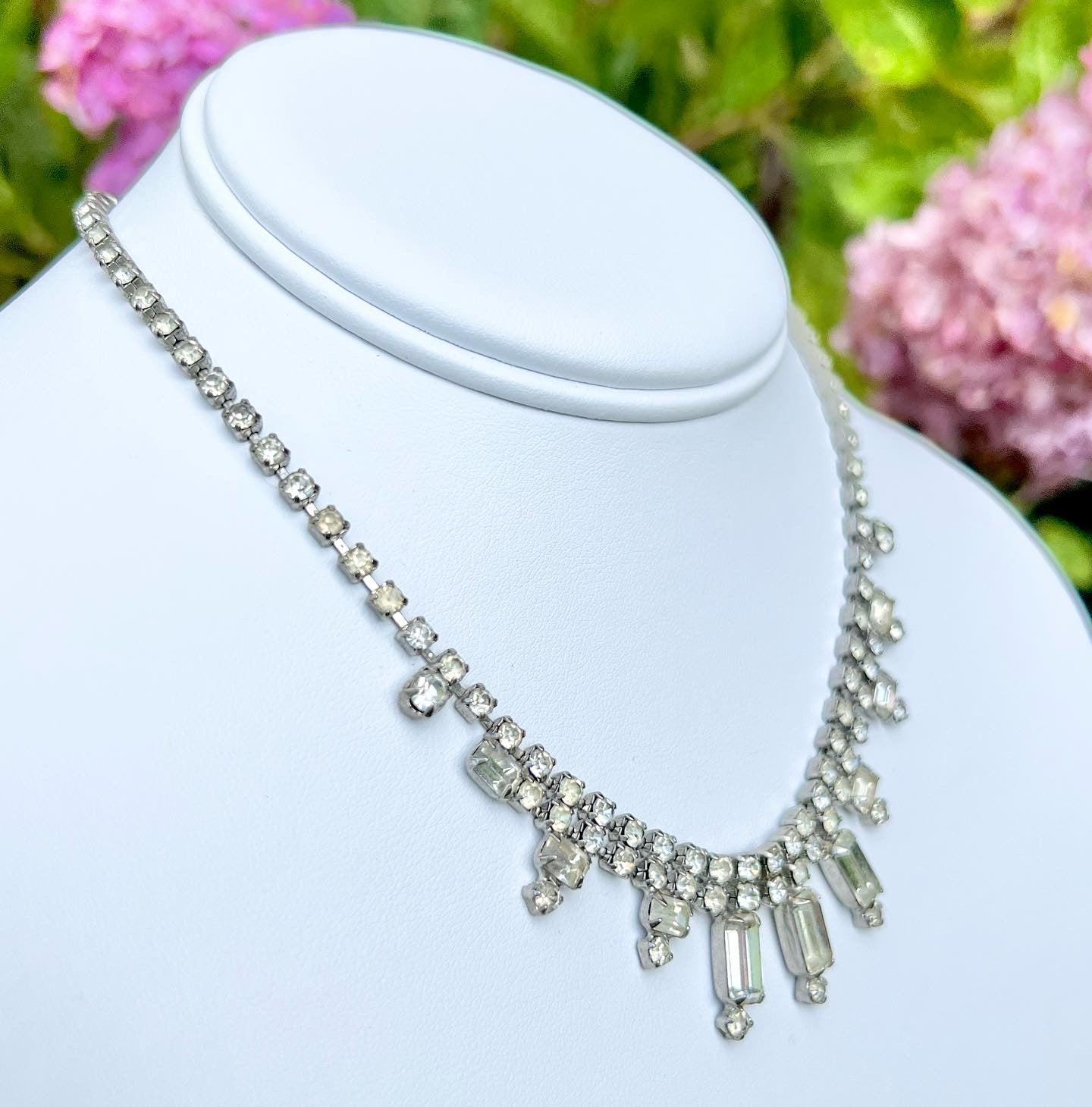 Vintage Baguette Rhinestone Riviera