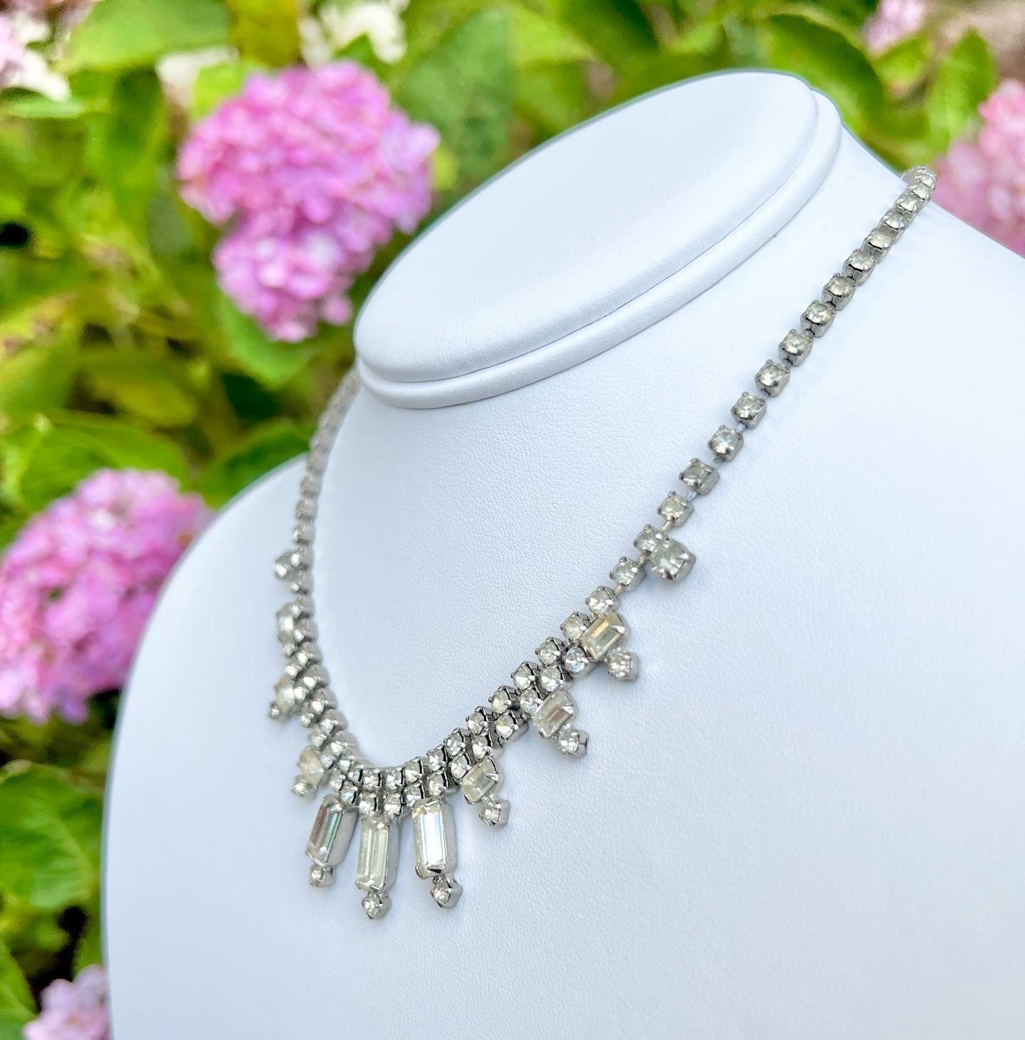 Vintage Baguette Rhinestone Riviera