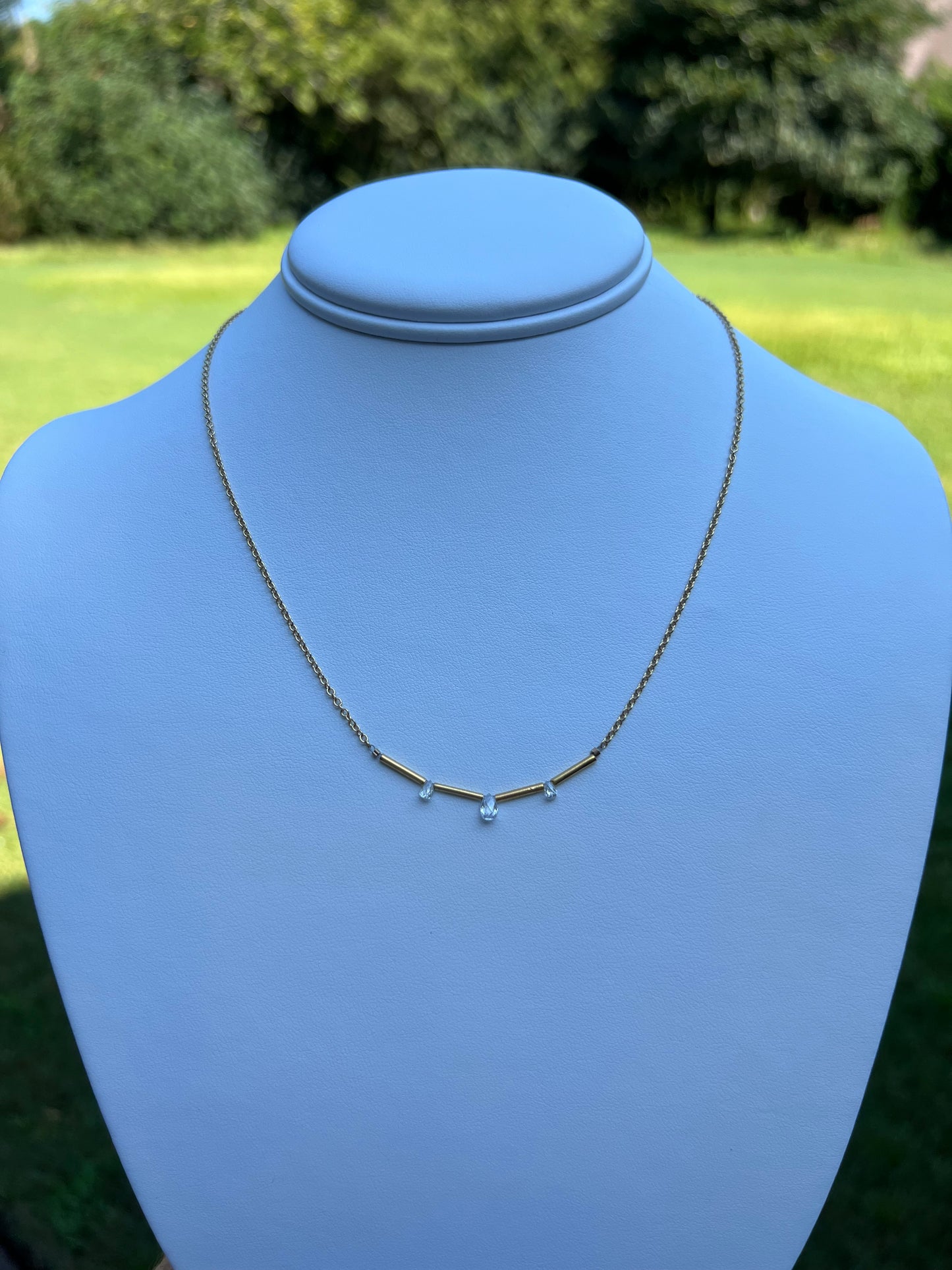 Diamond Briolette Necklace