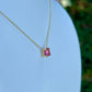 California Pink Tourmaline Necklace