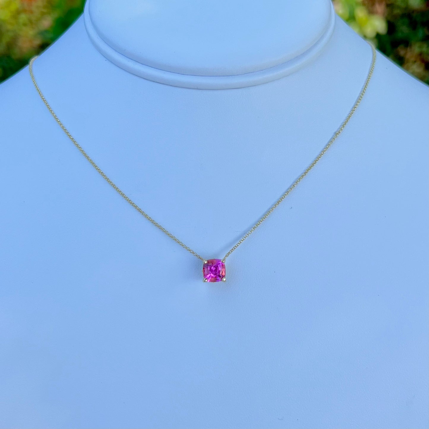 California Pink Tourmaline Necklace