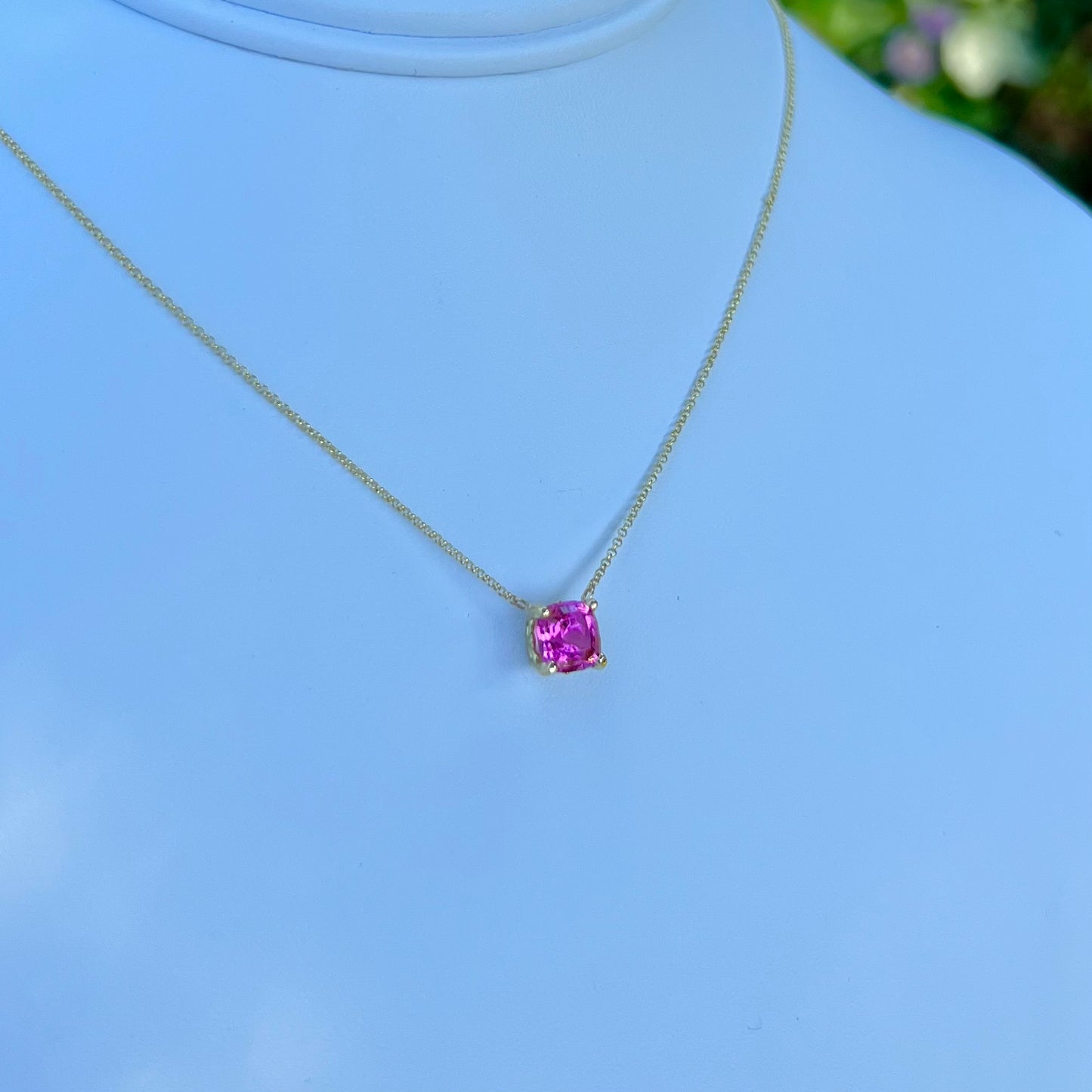 California Pink Tourmaline Necklace