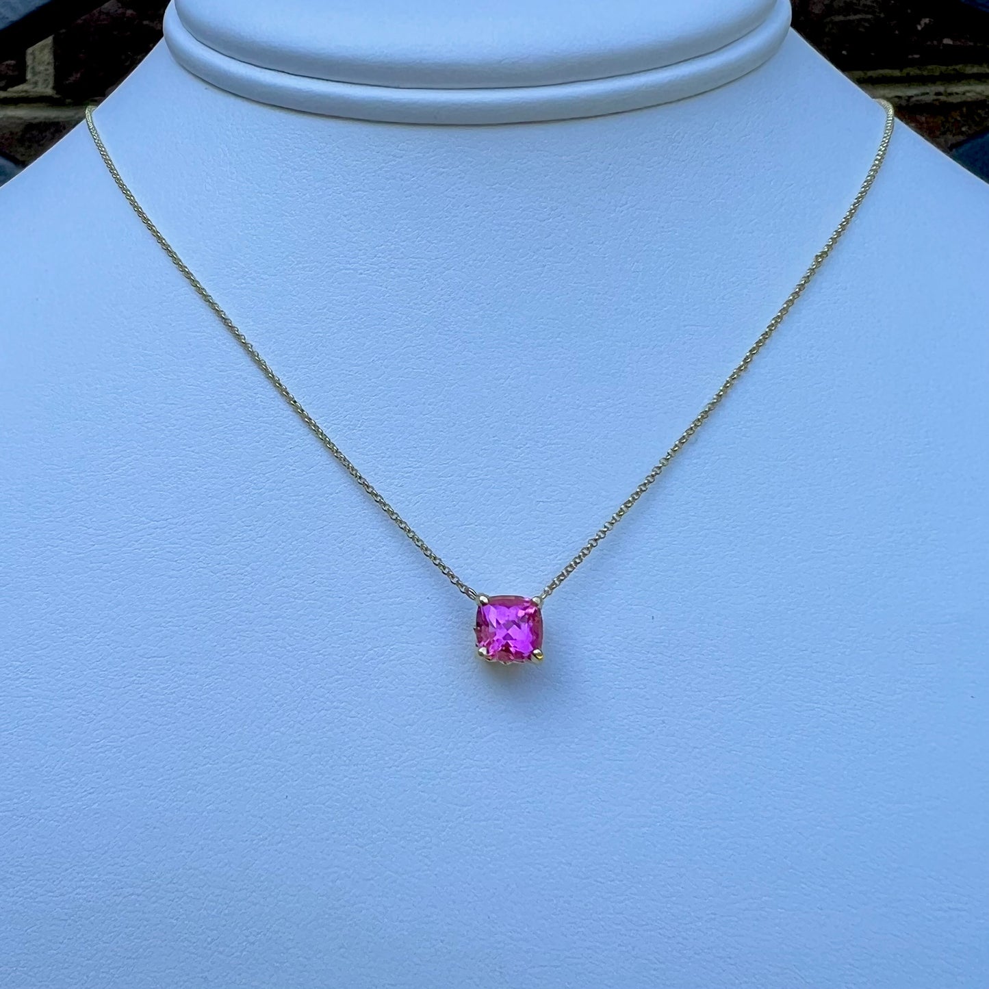 California Pink Tourmaline Necklace