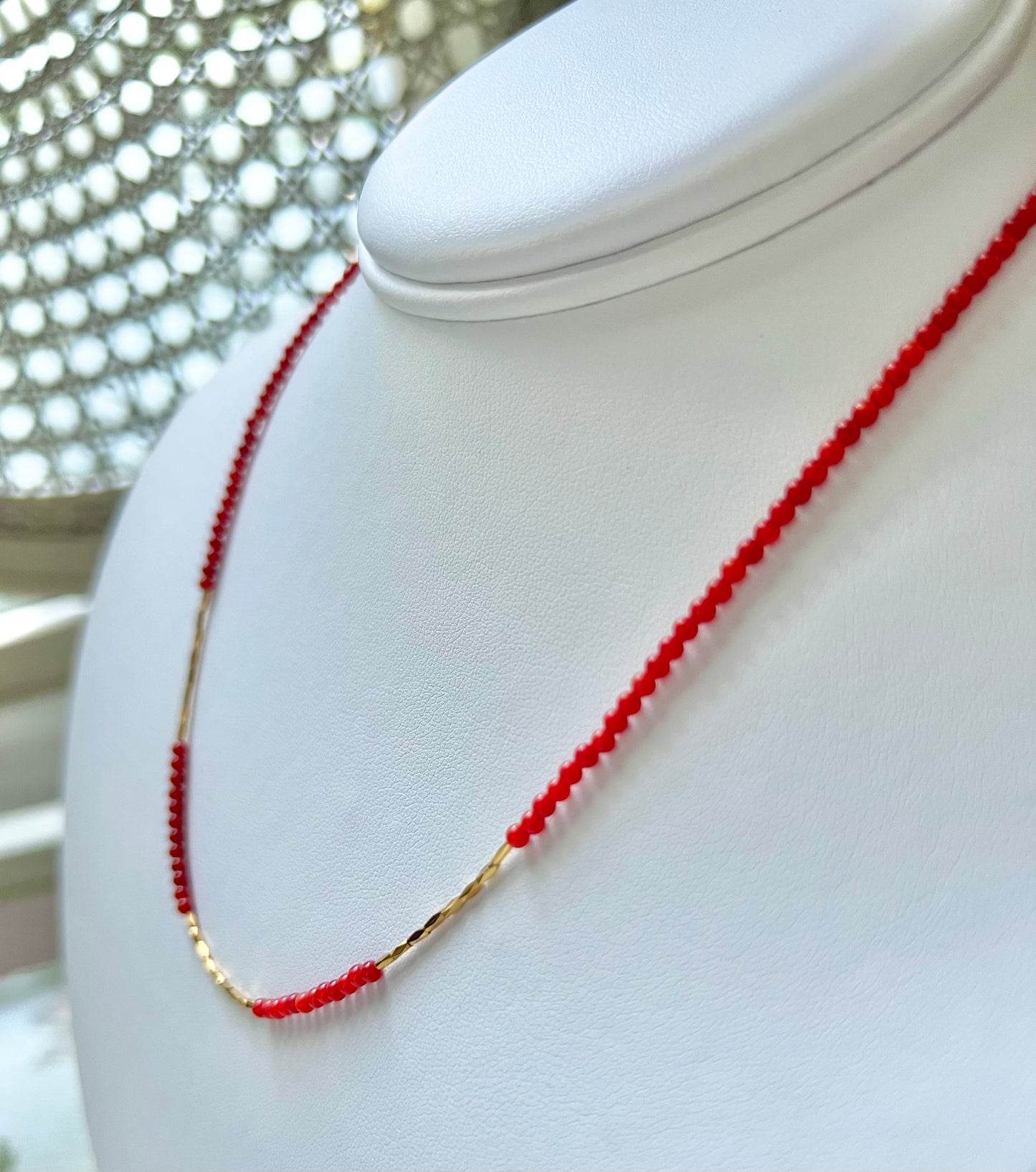 Coral Bead Chain