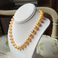 Golden Pearl and Opal Necklace