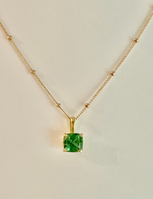 Mint Tourmaline Pendant