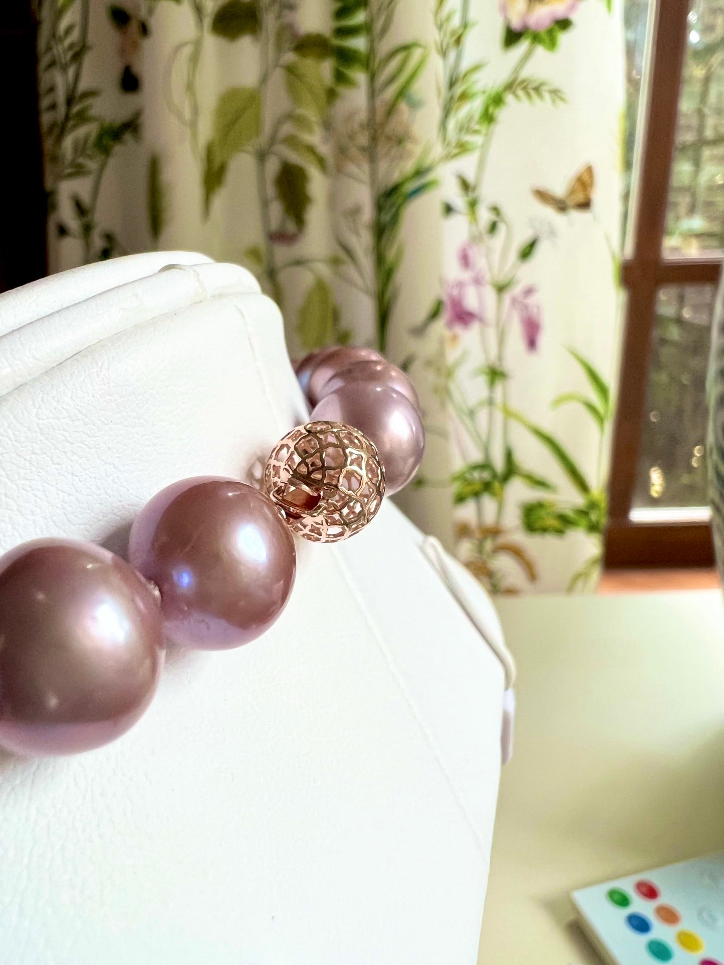 Pink Edison Pearl Necklace