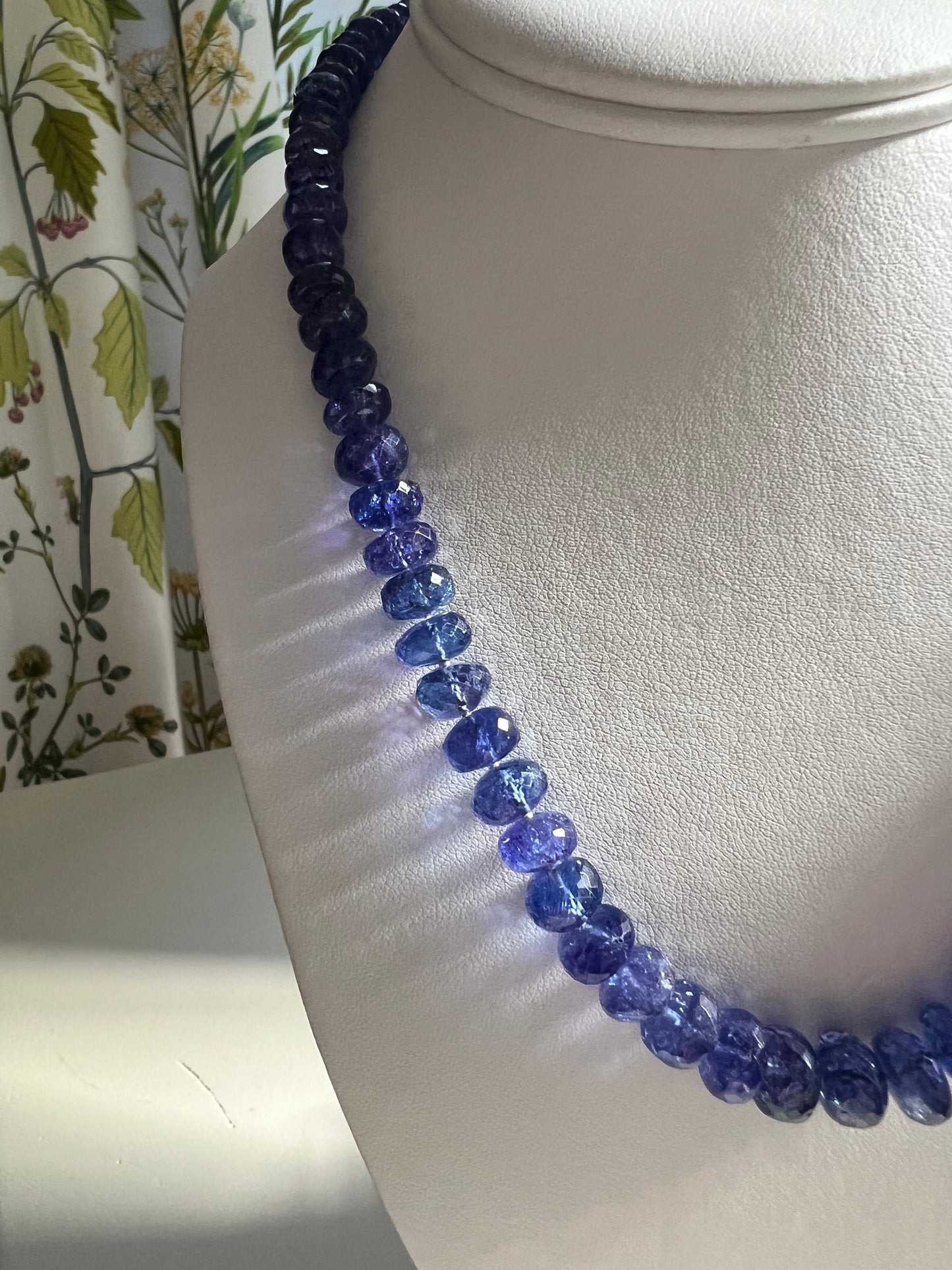 Fine Tanzanite Bead Necklace