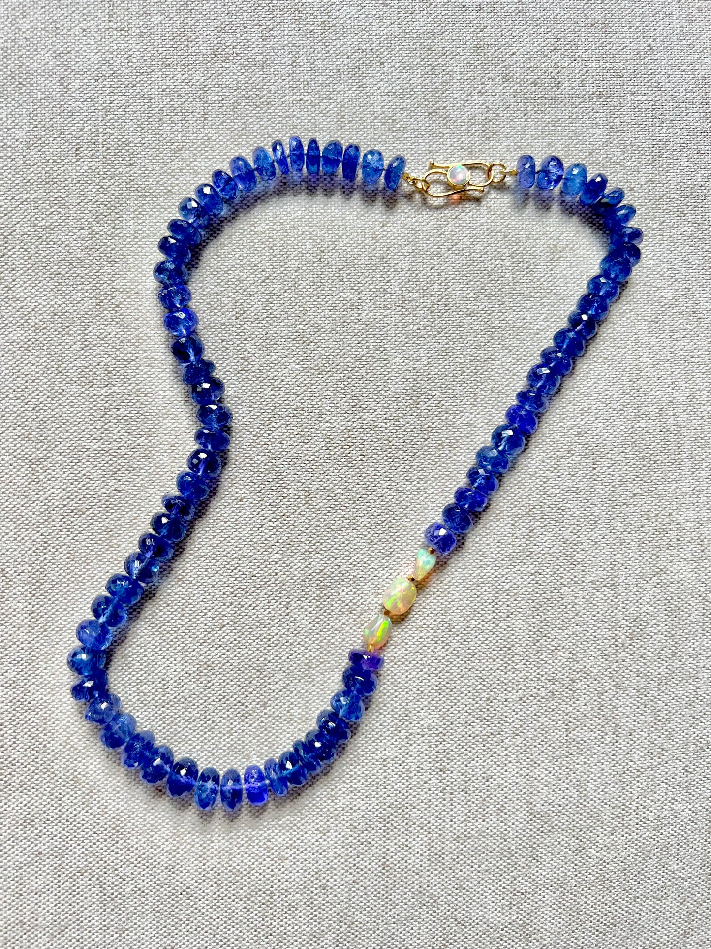 Fine Tanzanite Bead Necklace