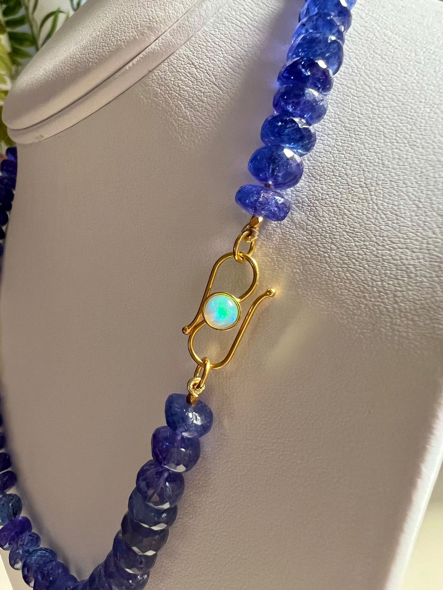 Fine Tanzanite Bead Necklace