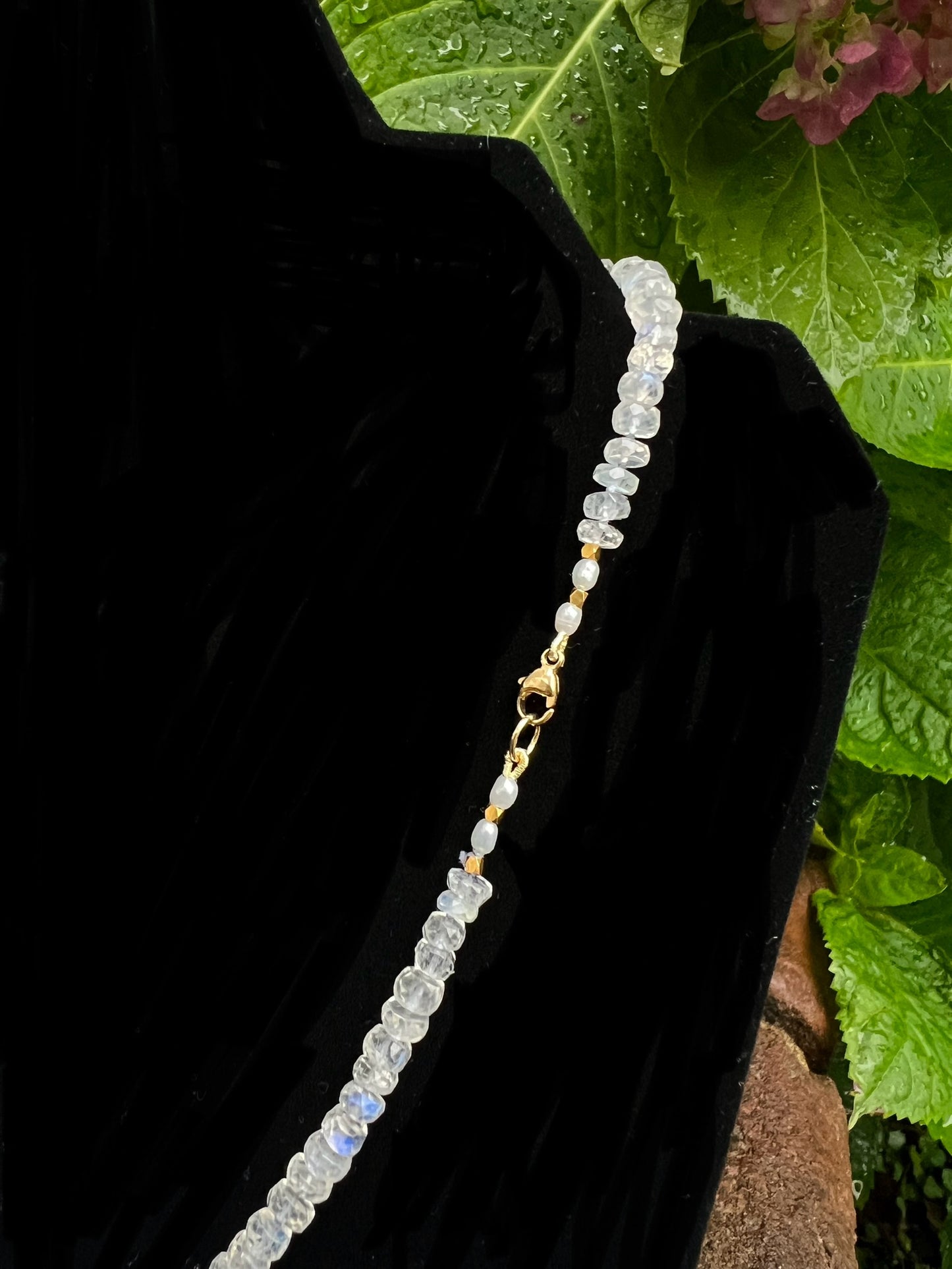Moonstone Bead Necklace