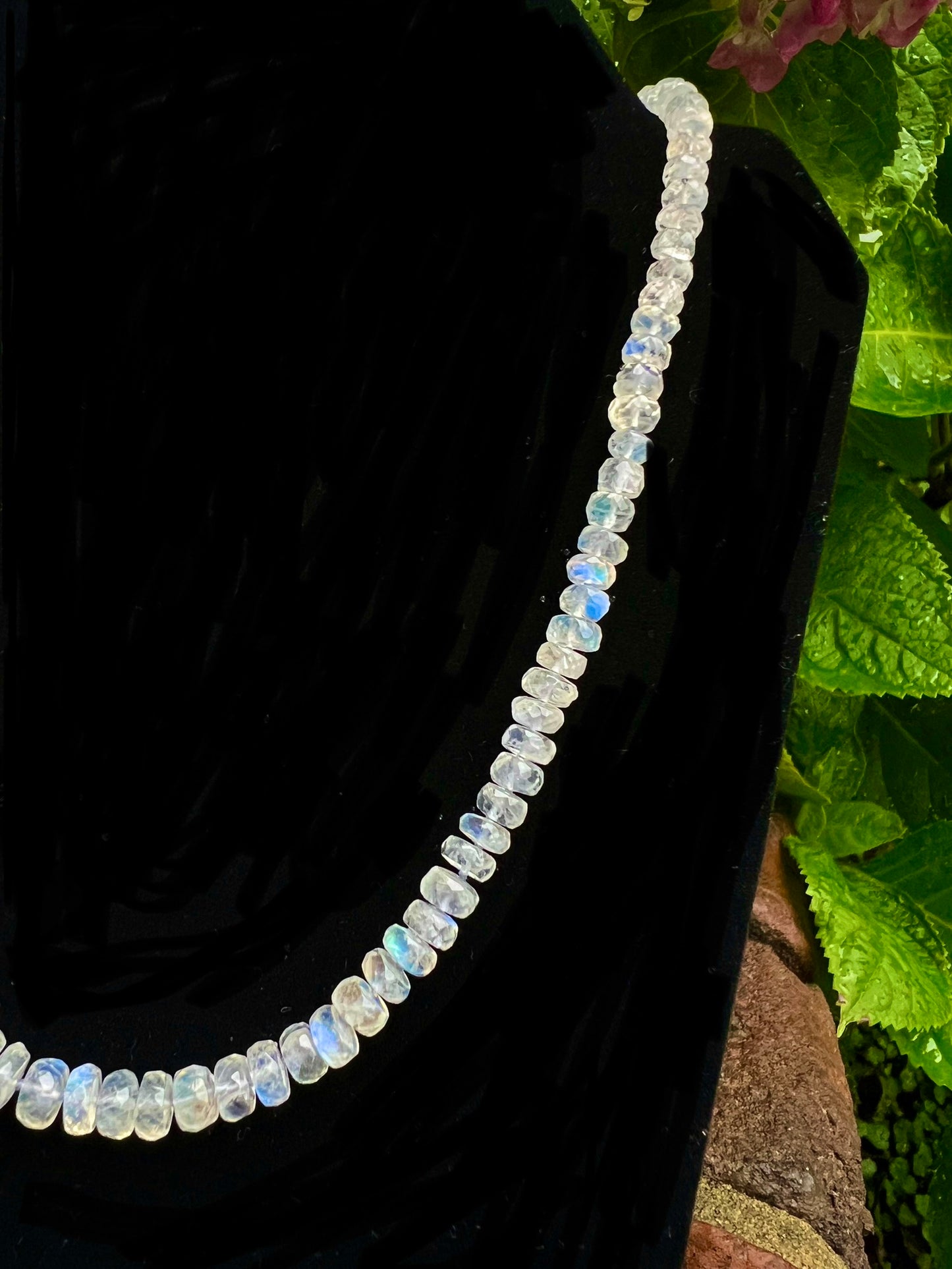 Moonstone Bead Necklace