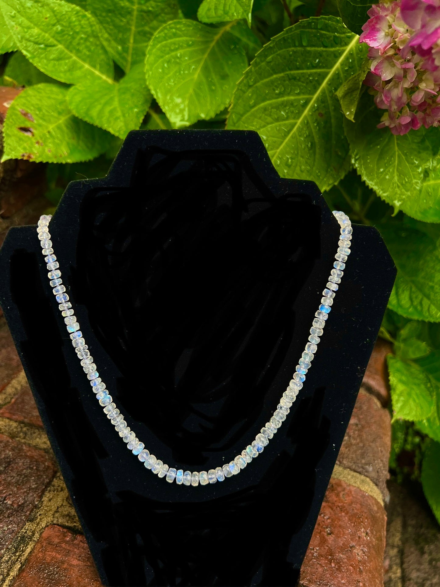 Moonstone Bead Necklace
